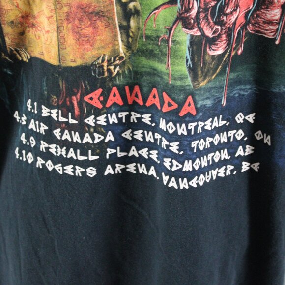 Iron Madien Shirt (Retro) - The Book of Souls 2016 Tour Canadian Leg - Mens L - Picture 7 of 11